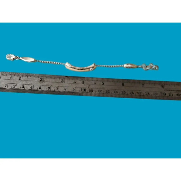 BRIGHTON BILBAO BAR Link SILVER Crystal Plaque Pretty BRACELET - Picture 3 of 6